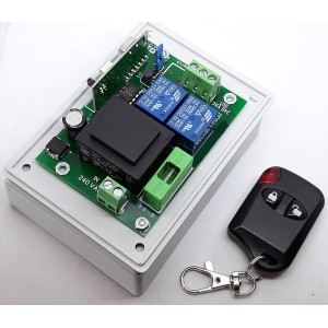 Τηλεχειρισμός 2 καναλιών 50m/220-240VAC Ρολών-Οθονών Τηλεχειριστήρια γκαραζόπορτας Onetrade